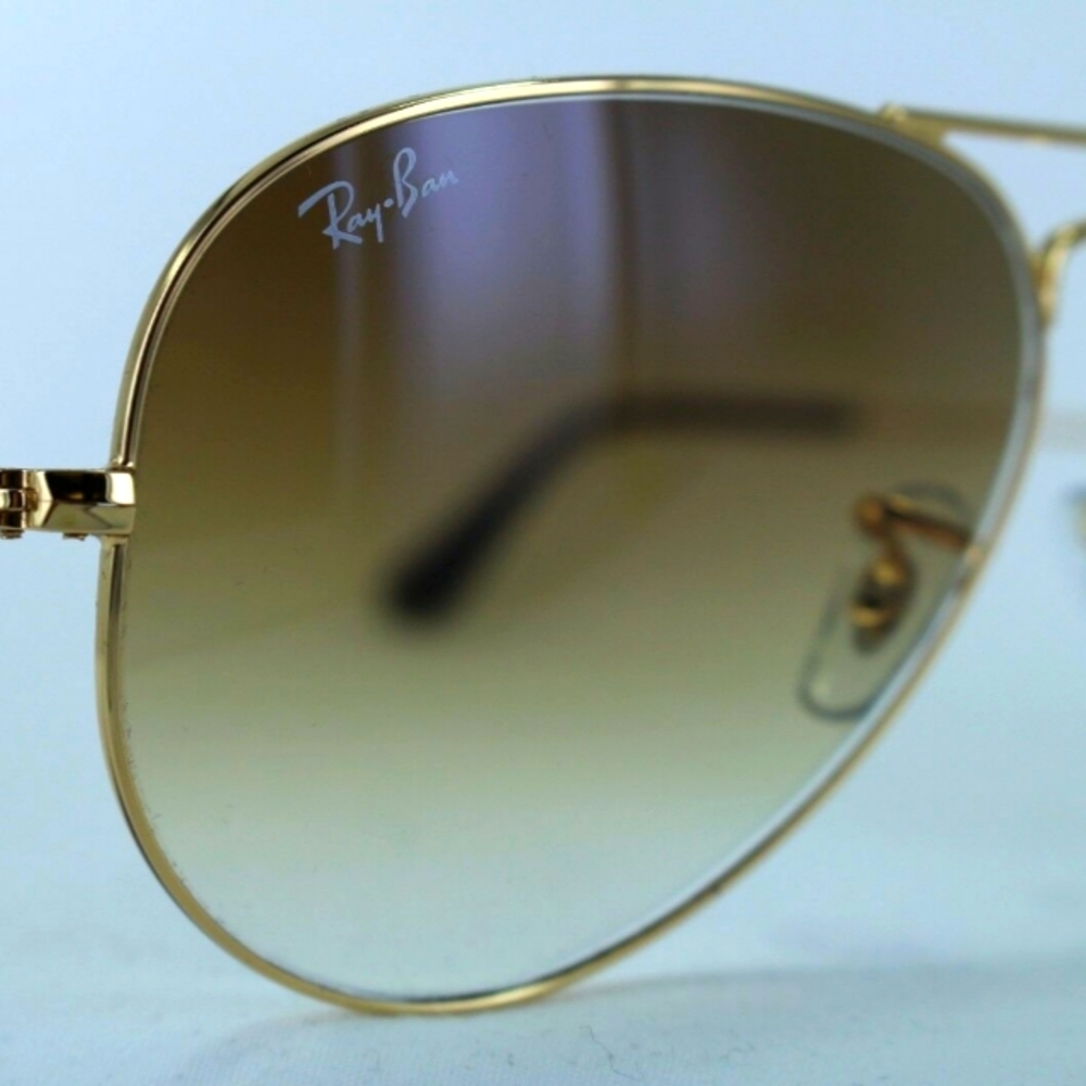 RayBan Aviator Gradient Brown RB3025 Men & Women - Picture 7 of 15